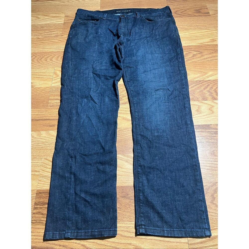 Mott & Bow Mens Slim Stretch Dark Wash Jeans 36x30